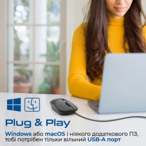Мышка Promate CM-2400 USB Black (cm-2400.black)