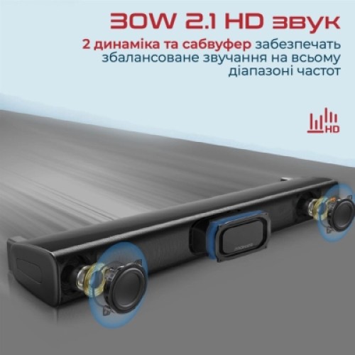 Акустическая система Promate StreamBar-30 Black (streambar-30.black)