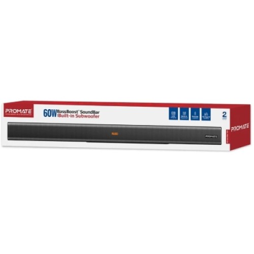 Акустическая система Promate StreamBar-60 Black (streambar-60.black)
