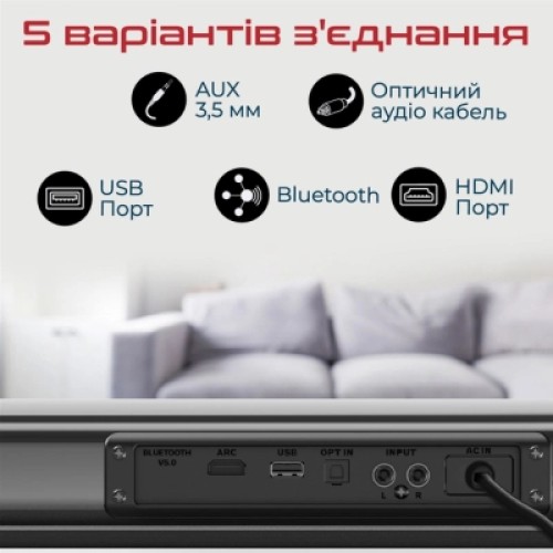 Акустическая система Promate StreamBar-60 Black (streambar-60.black)