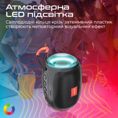 Акустическая система Promate Capsule-3 Black (capsule-3.black)