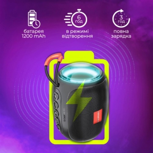 Акустическая система Promate Capsule-3 Black (capsule-3.black)