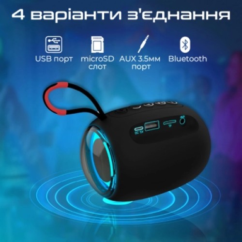 Акустическая система Promate Capsule-3 Black (capsule-3.black)