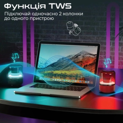 Акустическая система Promate Glitz Red (glitz.red) Акустическая система Promate Glitz Red (glitz.red)