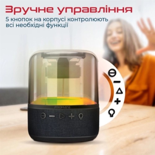 Акустическая система Promate Glitz-L Black (glitz-l.black)