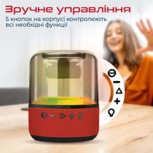 Акустическая система Promate Glitz-L Red (glitz-l.red)