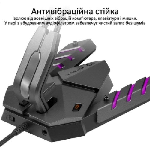 Микрофон Vertux Streamer-3 LED USB Black (streamer-3.black)