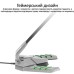 Микрофон Vertux Streamer-3 LED USB Grey (streamer-3.grey)
