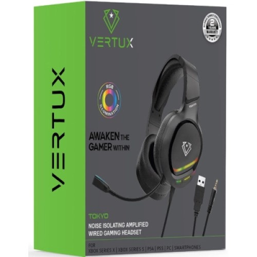 Наушники Vertux Tokyo 7.1 Mini Jack 3.5мм Black (tokyo.black)