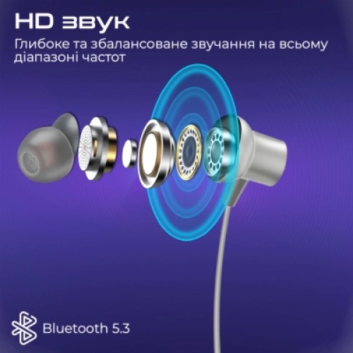 Наушники Promate Leap Silver (leap.silver)