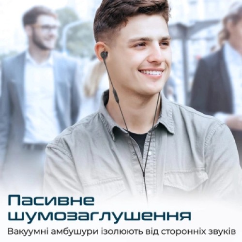 Наушники Promate Duet Black (duet.black)