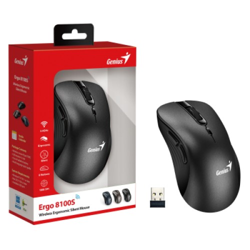 Мышка Genius Ergo 8100S Wireless Black (31030040400)