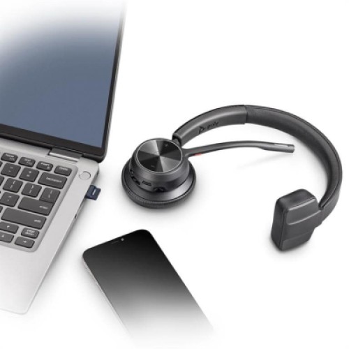 Наушники Poly Voyager 4310-M USB-A/Bluetooth з адаптером BT700 Black (77Y91AA)