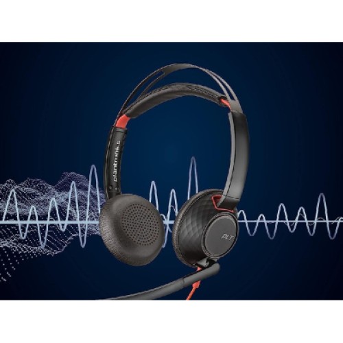 Наушники Poly Blackwire 5220 USB-A/USB-C 3.5 мм Black (8X231AA)