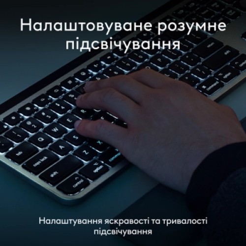 Комплект Logitech MX Keys S Combo для MAC Bluetooth/Wireles UA Space Grey (920-012845)