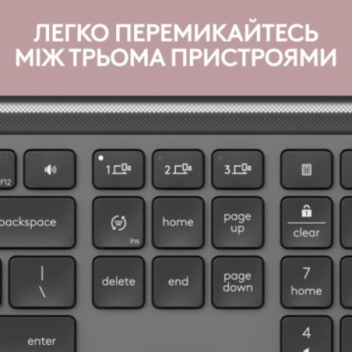 Клавиатура Logitech K950 Bluetooth/Wireless UA Graphite (920-012465)