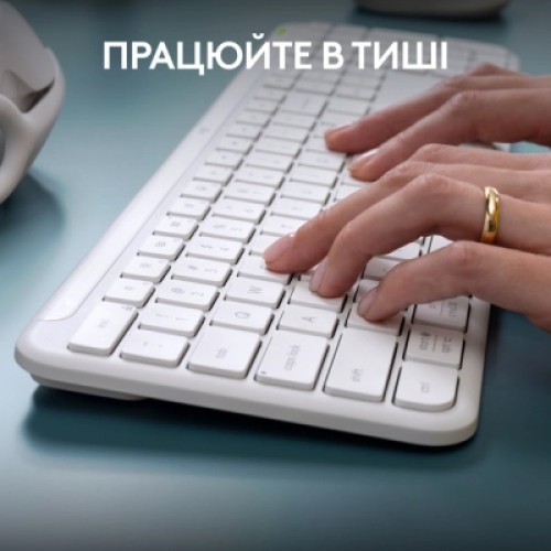 Клавиатура Logitech K950 Bluetooth/Wireless UA Off-White (920-012466)
