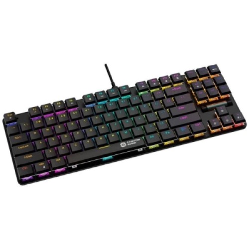 Клавиатура Canyon Cometstrike GK-50 RGB TKL USB UA Black (CND-SKB50-US)
