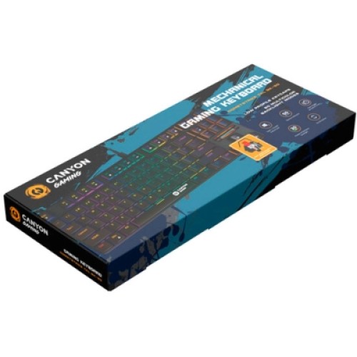 Клавиатура Canyon Cometstrike GK-50 RGB TKL USB UA Black (CND-SKB50-US)