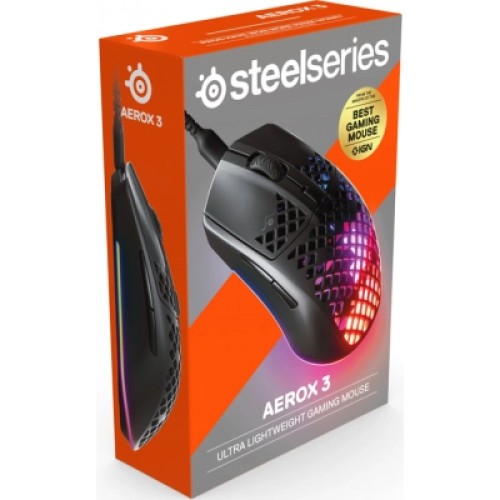 Мышка SteelSeries Aerox 3 Onyx USB Black (62611)