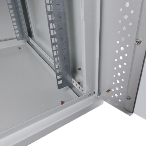 Шкаф настенный Eserver 9U 19" 600х600х503 (Ш*Г*В), сктекло, серая (ES-Е960G)