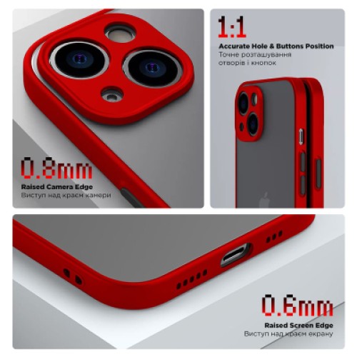 Чехол для мобильного телефона Armorstandart Frosted Matte Xiaomi Redmi 13 4G Red (ARM78271) Чехол для мобильного телефона Armorstandart Frosted Matte Xiaomi Redmi 13 4G Red (ARM78271)