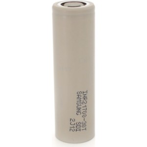 Акумулятор 21700 3000mAh, 7.2(14.4)A, 4.2/3.69/2.5V, Gray Samsung (INR21700(30T) / 28227)