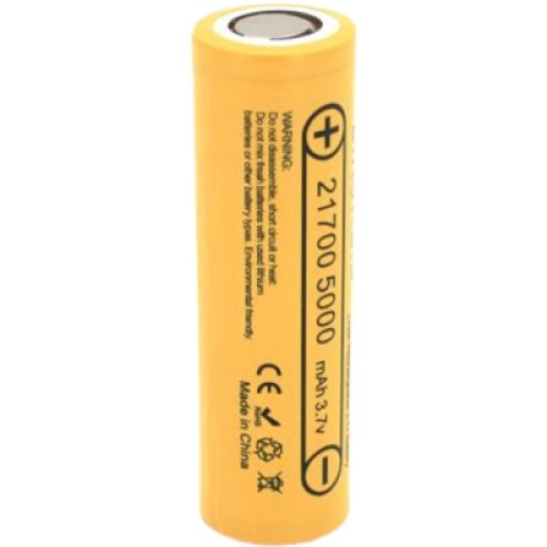 Аккумулятор 21700 5000mah, (4800-5100mah), 15A, 3.7V(2.5-4.2V), Yellow Liitokala (Lii-50E-N(Nickel) / LiitoKala)
