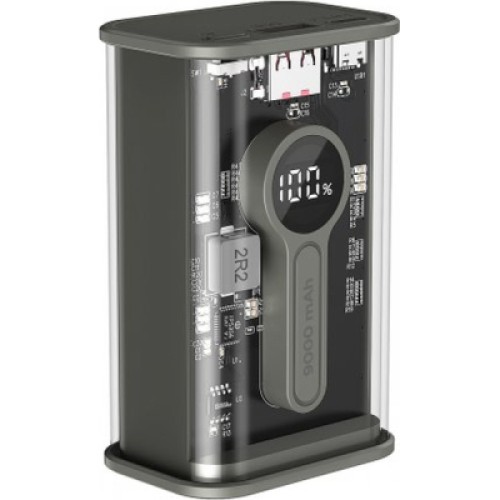Батарея универсальная Gembird 9000mAh, QC3.0, Transparent (PB09-TQC3-01)