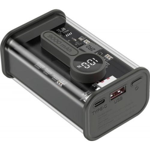 Батарея универсальная Gembird 9000mAh, QC3.0, Transparent (PB09-TQC3-01)