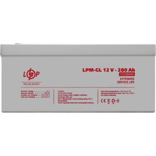 Батарея к ИБП LogicPower LPM-GL 12V - 280Ah (13185)