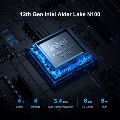 Компьютер GEEKOM Mini Air12 / N100, 16G, SSD 512G, WIN11 Pro (GMAir12N100-16512-EU)
