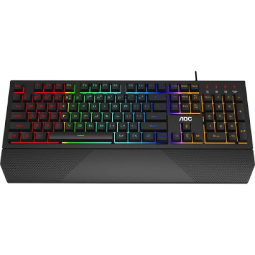 Клавиатура AOC GK200 Rainbow LED USB Black (GK200D32R)