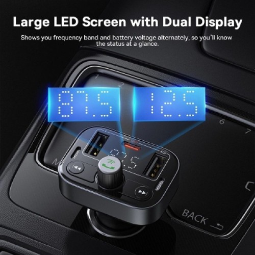 FM модулятор Baseus S-09 Lite Series Black (C10762300113-00)