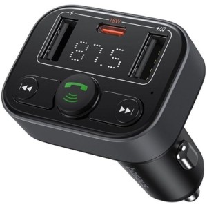 FM модулятор Baseus S-09 Lite Series Black (C10762300113-00)