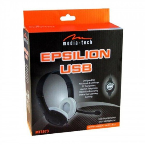 Наушники Media-Tech Epsilion USB Black (MT3573)