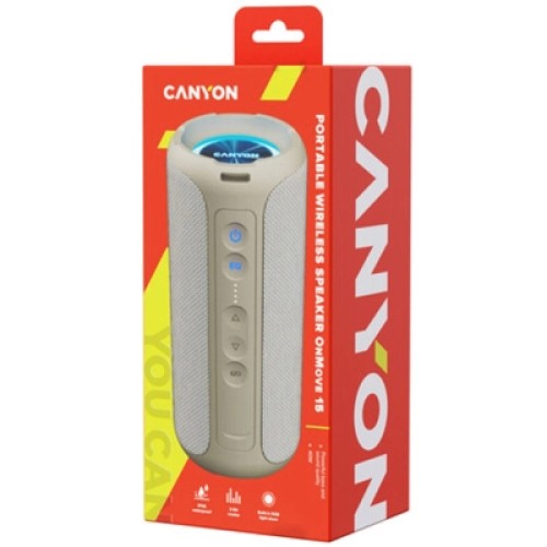 Акустическая система Canyon OnMove 15 EQ TWS IPX6 Beige (CNE-CBTSP15BG)