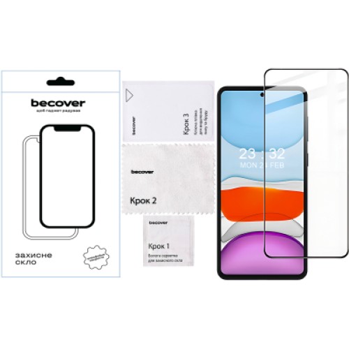 Стекло защитное BeCover Oppo A60 Black (711666)