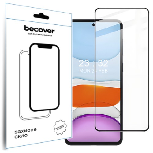 Стекло защитное BeCover Oppo A60 Black (711666)