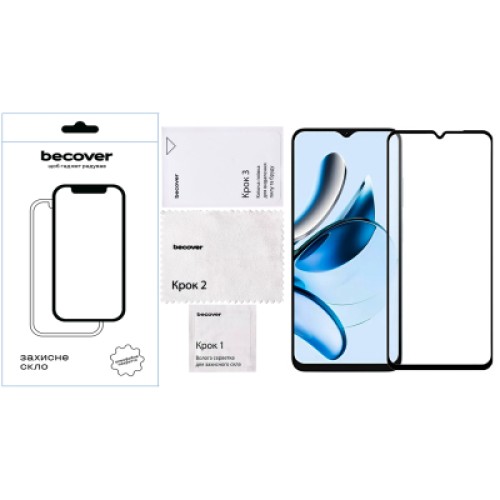 Стекло защитное BeCover Oscal Tiger 10 6.6" Black (711578)