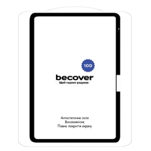 Стекло защитное BeCover 10D Apple iPad Air 13" M2/M3 (2024/2025) Black (711676)