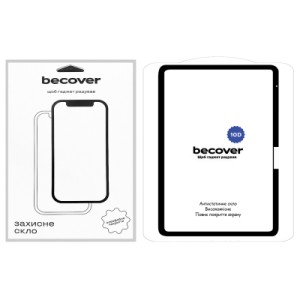 Стекло защитное BeCover 10D Apple iPad Air 13" M2/M3 (2024/2025) Black (711676)