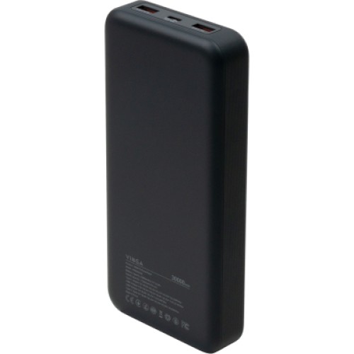 Батарея универсальная Vinga 30000 mAh 100W Display VA Grey (Li-Ion) (VPBB30100)