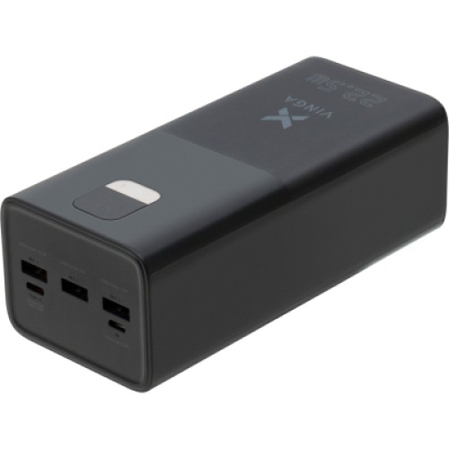 Батарея универсальная Vinga 40000 mAh 22.5W Display Black (VPBB4022)