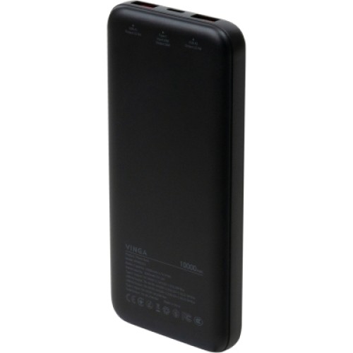 Батарея универсальная Vinga 10000 mAh 22.5W Display Black (VPBB1022)