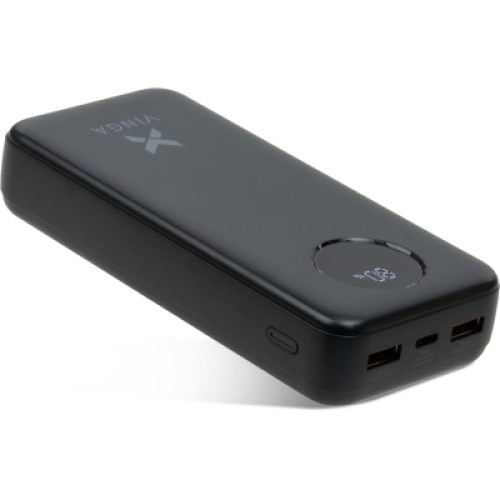 Батарея универсальная Vinga 20000 mAh 22.5W Display Black (VPBB2022)