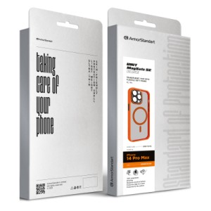 Чохол до мобільного телефона Armorstandart Unit MagSafe SE Apple iPhone 14 Pro Max Orange Black (ARM75376)