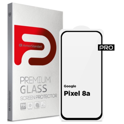 Стекло защитное Armorstandart Pro Google Pixel 8a Black (ARM77800)