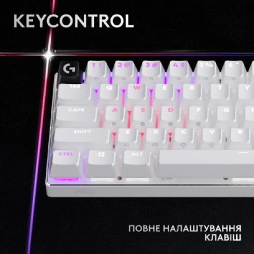 Клавиатура Logitech G Pro X 60 Lightspeed GX Tactile Wireless/Bluetooth UA White (920-011930)