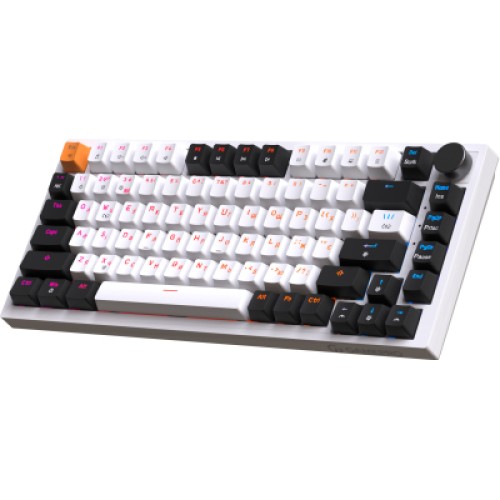 Клавиатура GamePro MK160W Hot-Swap Red Swich RGB USB UA White (MK160W)